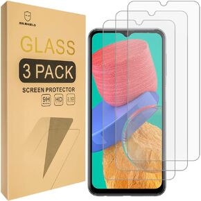 Mr.Shield [3-Pack] Designed For Samsung Galaxy M33 [Tempered Glass] [Japan Glass with 9H Hardness] Screen Protector with Lifetime Replacement
