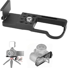 Camera Extension Base Plate for Canon EOS M50 and M50 Mark II DLSR, Easy Hood Video Shooting Vlogging Accessories Microphone Light Bracket with Cold Shoe Mount