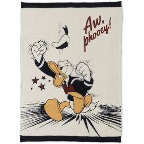 Barefoot Dreams® CozyChic® Disney Donald Duck Blanket, Cream Multi, 45"x60"