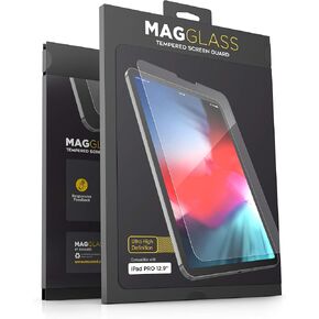 magglass Screen Protector for iPad Pro 12.9" Tempered Glass, UHD Fingerprint Resistant Bubble-Free Screen Guard (Case Compatible)