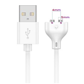 2 Prong Magnetic USB DC Charger Cable Replacement Charging Cord, 4mm-0.16'', 31.4Inch Long Charger for Toys/Facial Cleanser/Electric Toothbrush (4mm-0.16in)