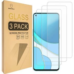 Mr.Shield [3-Pack] Designed For OnePlus 9 / OnePlus 9 5G [Tempered Glass] [Japan Glass with 9H Hardness] Screen Protector with Lifetime Replacement