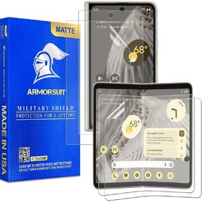 ArmorSuit 2+2 Pack Paper-Feel Texture Screen Protector for Google Pixel Fold Case Friendly MilitaryShield Matte Film - Made in USA
