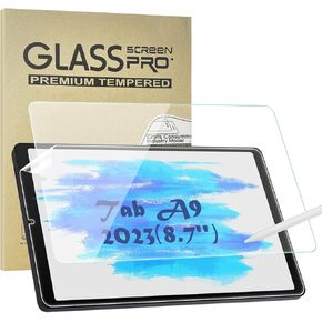 2 Pack Screen Protector Compatible With Samsung Galaxy Tab A9 2023(8.7''),1 Paperfeel Screen Protector + 1 Tempered Film Screen Protector, [Easy Installation] [Bubble Free]