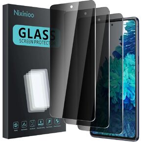 3 Pack Privacy Screen Protector for Samsung Galaxy S20 FE, Anti Spy Tempered Glass 9H Hardness, Black Protector Anti Spy, Bubble Free, Anti-Scratch