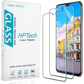 HPTech [2-Pack] Tempered Glass for OnePlus 6T, OnePlus 6T McLaren, OnePlus 7 Screen Protector, Easy to Install, Bubble Free, 9H Hardness, Case Friendly