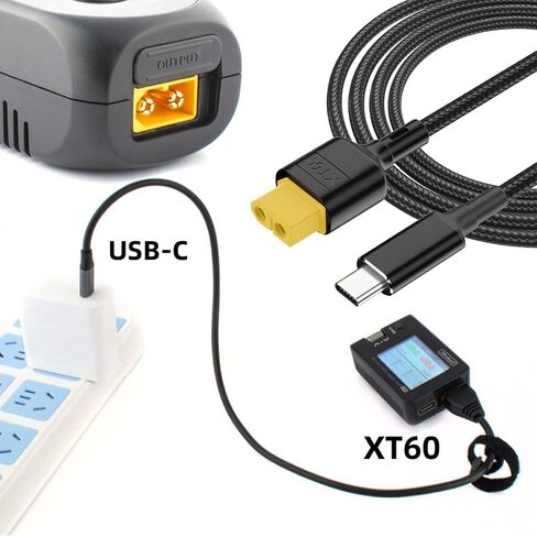 chenyang UCB C to XT60 PD 100W 20V 5A SC100 Fast Charger Cable 1.0M in Saudi Arabia