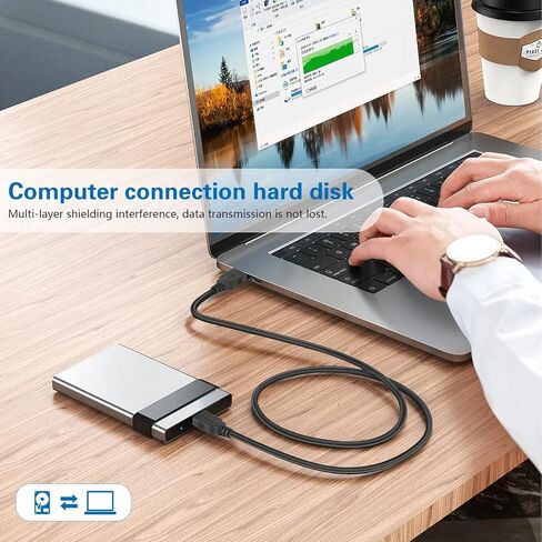 PASOW USB 2.0 Type A Male to Type A Male Extension Cable AM to AM Cord Black (10Feet/3M) in Saudi Arabia