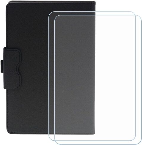 LCEHTOGYE Cover for Acer Iconia Tab P10 (10,4") + HD Tempered Glass,Shell BracketBumper Protective Back Case - Anti-Scratch Screen Protector - XHY -Black in Saudi Arabia