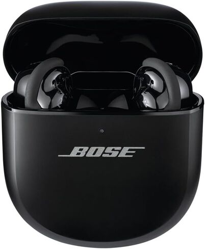 سماعات أذن Bose QuietComfort Ultra True اللاسلكية بتقنية البلوتوث وخاصية إلغاء الضوضاء القابلة للتعديل، صوت مكاني، ما يصل إلى 6 ساعات من وقت التشغيل، حزمة سوداء مع مجموعة أدوات مناسبة in Kuwait