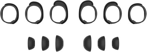 سماعات أذن Bose QuietComfort Ultra True اللاسلكية بتقنية البلوتوث وخاصية إلغاء الضوضاء القابلة للتعديل، صوت مكاني، ما يصل إلى 6 ساعات من وقت التشغيل، حزمة سوداء مع مجموعة أدوات مناسبة in Saudi Arabia