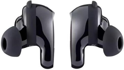 سماعات أذن Bose QuietComfort Ultra True اللاسلكية بتقنية البلوتوث وخاصية إلغاء الضوضاء القابلة للتعديل، صوت مكاني، ما يصل إلى 6 ساعات من وقت التشغيل، حزمة سوداء مع مجموعة أدوات مناسبة in Kuwait