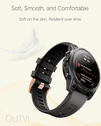 سوار ساعة 20 ملم لـ Garmin fenix 5s plus fenix 6s fenix 7s pro Quickfit 20 شريط بديل لـ garmin epix 2 42 ملم حزام قصير قياسي وردي ذهبي ناعم للنساء in Saudi Arabia