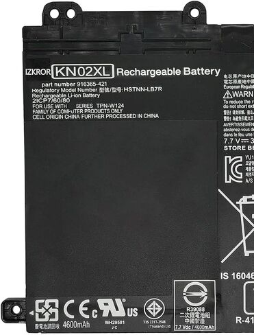 KN02XL 37.2Wh 4835mAh استبدال بطارية HP Pavilion x360 Convertible 11-AD 11-adxxxTU 11M-AD000 سلسلة الكمبيوتر المحمول HSTNN-LB7R HSTNN-UB7F 916365-421 916365-541 916809-855 TPN-W124 7.7V in Saudi Arabia
