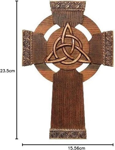 Abbey Gift Trinity Treasures Cross, Yellow (55260T), 6.13 x 9.25 in Kuwait