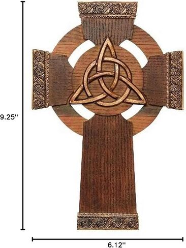 Abbey Gift Trinity Treasures Cross, Yellow (55260T), 6.13 x 9.25 in Kuwait