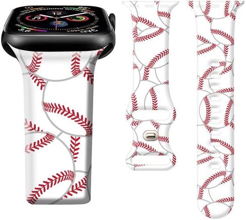 Band Compatible with iWatch Band 38mm 40mm 41mm 42mm 44mm 45mm 49mm for Women, Silicone Wristbands Replacement Strap for iWatch Ultra 2/Ultra/SE 2/ SE/Series 9/8/7/6/5/4/3/2/1 in Saudi Arabia