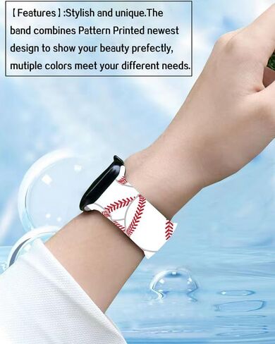 Band Compatible with iWatch Band 38mm 40mm 41mm 42mm 44mm 45mm 49mm for Women, Silicone Wristbands Replacement Strap for iWatch Ultra 2/Ultra/SE 2/ SE/Series 9/8/7/6/5/4/3/2/1 in Saudi Arabia