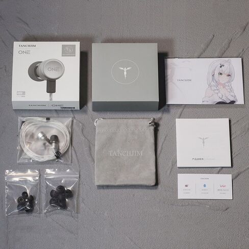 سماعات أذن HiFiGo TANCHJIM واحدة مقاس 10 مم ديناميكية HiFi، هيكل تجويف خلفي ثلاثي مركب حاصل على براءة اختراع (النوع C مع ميكروفون) in Kuwait