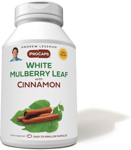 ANDREW LESSMAN White Mulberry Leaf with Cinnamon 180 Capsules - Standardized White Mulberry Leaf with Cinnamon Bark Extract. in Kuwait