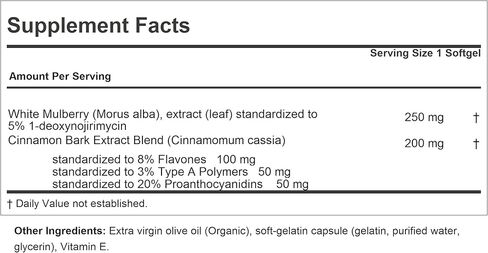 ANDREW LESSMAN White Mulberry Leaf with Cinnamon 180 Capsules - Standardized White Mulberry Leaf with Cinnamon Bark Extract. in Kuwait