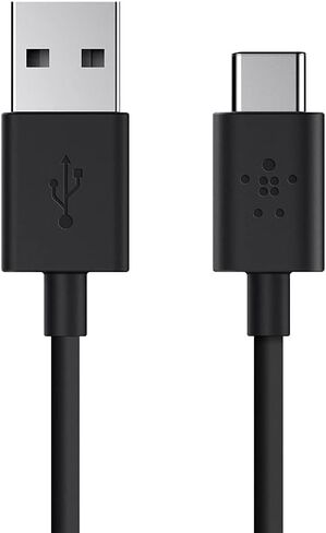 بلكين USB-IF معتمد 2.0 USB-A إلى USB-C (USB نوع C) كابل شحن، 6 أقدام / 1.8 متر، أسود in Saudi Arabia