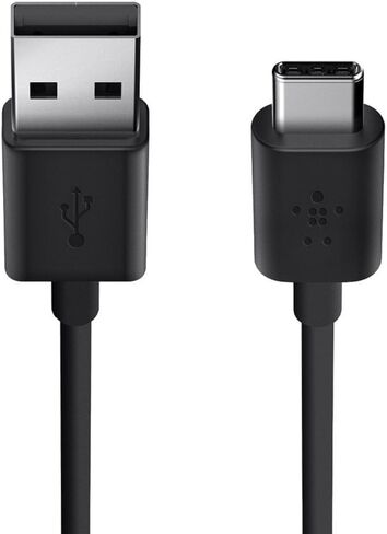بلكين USB-IF معتمد 2.0 USB-A إلى USB-C (USB نوع C) كابل شحن، 6 أقدام / 1.8 متر، أسود in Saudi Arabia