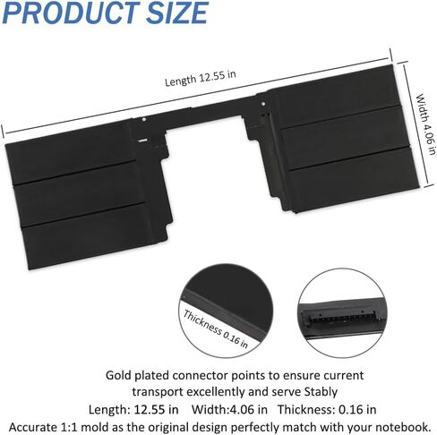 G3HTA038H Laptop Battery Replacement for Microsoft Surface Pro 5th Model 1796/2017 Surface Pro 6 Model 1807/1809/1796/2018 Core i5 i7 m3 FJU-00001 FKG-00001 FKJ-00001 Series DYNM02 with Tools in Saudi Arabia