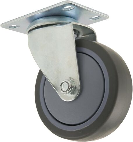 Titan 5" Thermoplastic Rubber (TPR) Swivel Caster, 350-lb. capacity, Gray in Saudi Arabia