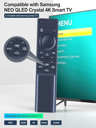 BN59-01388A BN59-01388H Replacement Remote Control for Samsung NEO QLED Crystal 4K CU7000 Series Smart TV UN43CU7000 UN50CU7000 UN55CU7000 UN58CU7000 UN65CU7000 UN70CU7000 UN75CU7000 UN85CU7000 in Saudi Arabia