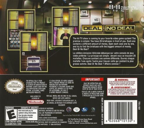 Deal or No Deal - Nintendo DS in Saudi Arabia
