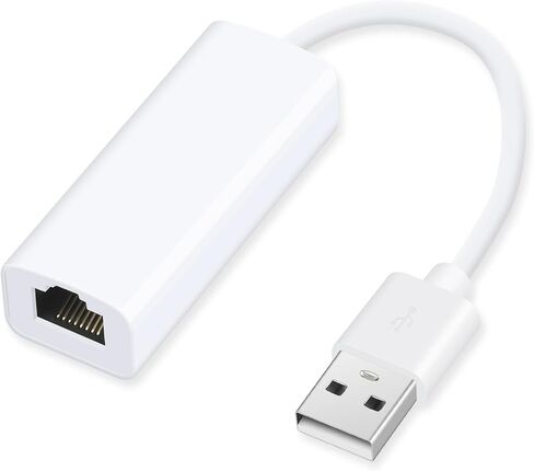 Coolden USB to Ethernet Adapter for Laptop Ethernet to USB Adapter USB 2.0 to RJ45 10/100/1000 Mbps USB Network Adapter Driver Free & Portable Supporting Window/Mac OS, Surface Pro/Linux (White) in Kuwait