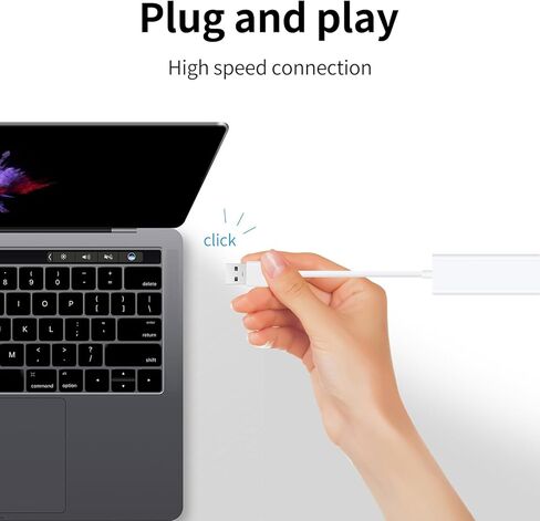 Coolden USB to Ethernet Adapter for Laptop Ethernet to USB Adapter USB 2.0 to RJ45 10/100/1000 Mbps USB Network Adapter Driver Free & Portable Supporting Window/Mac OS, Surface Pro/Linux (White) in Kuwait