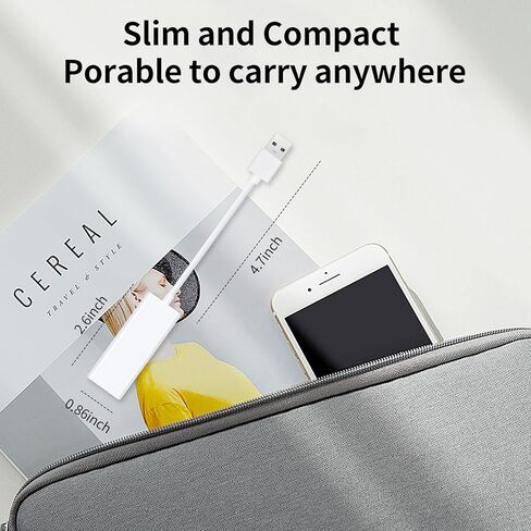 Coolden USB to Ethernet Adapter for Laptop Ethernet to USB Adapter USB 2.0 to RJ45 10/100/1000 Mbps USB Network Adapter Driver Free & Portable Supporting Window/Mac OS, Surface Pro/Linux (White) in Kuwait