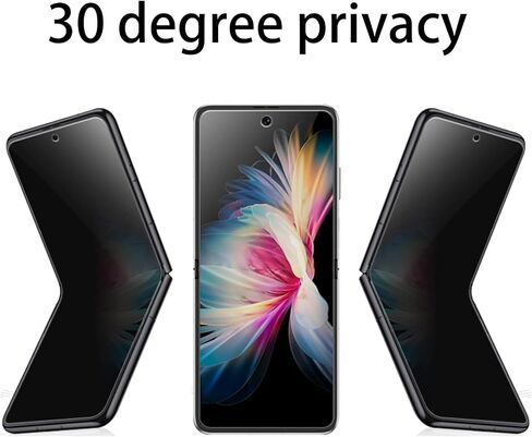 Anti-Spy Anti-Glare Inner Screen Protector For Z Flip 5 Privacy Matte Outer Screen Protector Soft Film for Samsung Galaxy Z Flip 5 2023 Anti-Peeping in Saudi Arabia