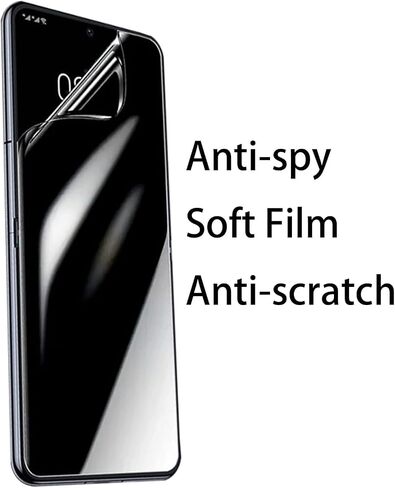 Anti-Spy Anti-Glare Inner Screen Protector For Z Flip 5 Privacy Matte Outer Screen Protector Soft Film for Samsung Galaxy Z Flip 5 2023 Anti-Peeping in Saudi Arabia