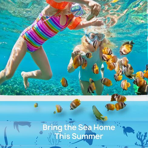 Inflatable Swimming Pools, 119'' x 72'' x 20'' Blow Up Swimming Pools, Kiddie Pool Large Size Thickened Blow Up Swimming Pools Play Center for Kids Children Family Outdoor Garden Backyard in Saudi Arabia