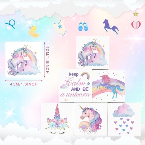 Kigley 6 Pcs Nursery Decor for Girls and Boys Nursery Decor Watercolor Shelf Decor for Bedroom Playroom Gifts(Unicorn) in Saudi Arabia