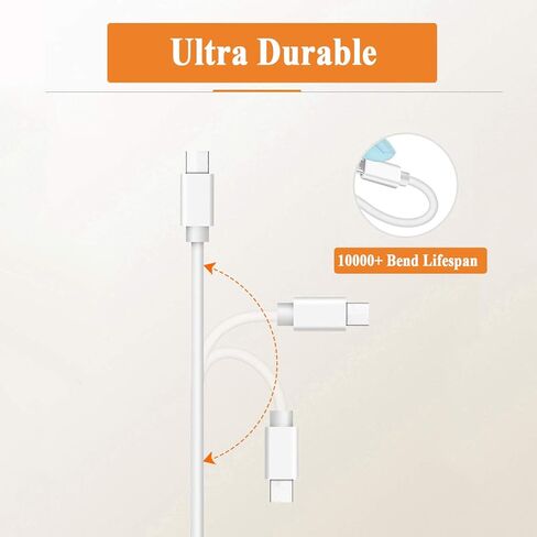 سلك كابل شاحن سريع 3A سريع 6.6 قدم من النوع C لهاتف Samsung Galaxy Tab A7 10.4 بوصة 8.7 بوصة، Tab A8 10.5 بوصة، Tab A9+؛ S8/S7/ S7+/S6/S5e/S4، Tab A 10.1 بوصة/8.0 بوصة/8.4 بوصة /10.5 بوصة SM-T510/380/307 سلك كابل شحن USB-C in Kuwait