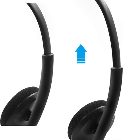 GEEKRIA USB Headset with Mic and Mute Option, Wired Headphone for PC, Laptop, Tablet, Computer Headset with Noise Cancelling Microphone, All Day Comfort for Meetings, Call Center, School (Red) in Saudi Arabia