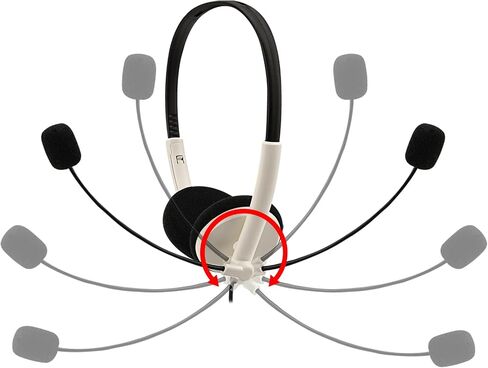 GEEKRIA USB Headset with Mic and Mute Option, Wired Headphone for PC, Laptop, Tablet, Computer Headset with Noise Cancelling Microphone, All Day Comfort for Meetings, Call Center, School (Red) in Saudi Arabia