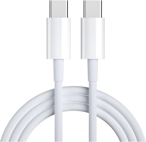 Charger Cord for iPhone 15/15 Pro/15 Plus/15 Pro Max, USB C to USB C Cable 5 Feet, 3A Fast Charging, White in Kuwait