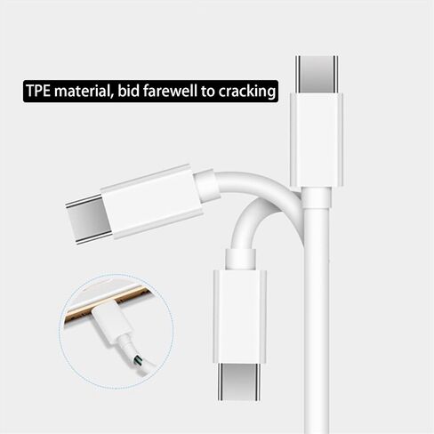 Charger Cord for iPhone 15/15 Pro/15 Plus/15 Pro Max, USB C to USB C Cable 5 Feet, 3A Fast Charging, White in Kuwait