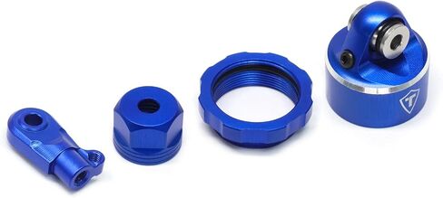TREAL Aluminum 7075 Shock Cap and Bottom Retainer End Set for Losi 1/4 Promoto-MX Motorcycle(Black) in Saudi Arabia