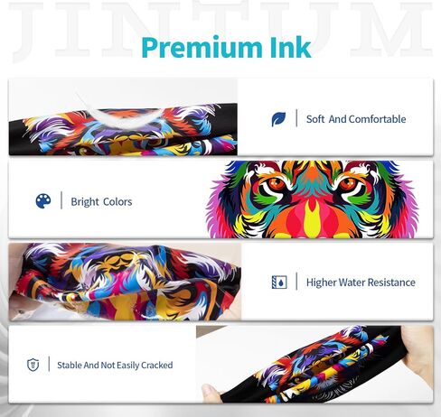 حبر DTF ممتاز 1500 مل - 250 مل 6 عبوات، إعادة تعبئة حبر طابعة DTF لطابعة نقل Epson DTF لطابعة Epson ET-8500، XP-15000، L1800، لطباعة فيلم نقل الحرارة DTF (2W+1B+1C+1M+1Y) in Kuwait