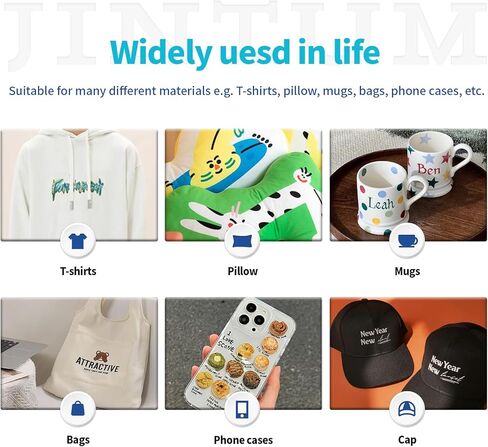 حبر DTF ممتاز 1500 مل - 250 مل 6 عبوات، إعادة تعبئة حبر طابعة DTF لطابعة نقل Epson DTF لطابعة Epson ET-8500، XP-15000، L1800، لطباعة فيلم نقل الحرارة DTF (2W+1B+1C+1M+1Y) in Kuwait