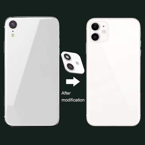 iPhone XR/X Convert to iPhone 11/11 Pro/11 Pro Max Lens Sticker, Camera Lens Protector for iPhone XR/X/XS/XS Max,Upgraded Camera Cover Anti-Scratch Tempered Glass film,Change to New iPhone in Saudi Arabia