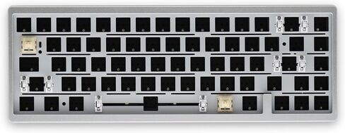 Glacier Weikav Lucky65 V2, 65% Compact Layout Wireless/Wired, Detachable USB-C, Hot Swappable, DIY Keyboard Kit with CNC Aluminum Case and RGB Lighting (Green, Premium Cable) in Kuwait