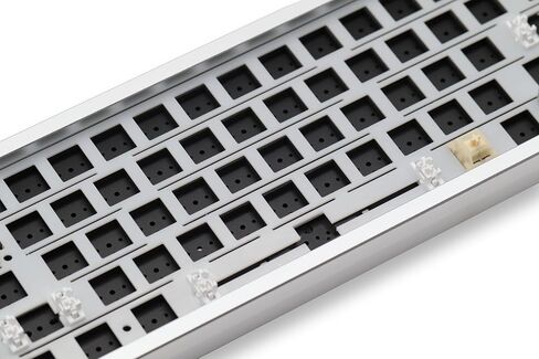 Glacier Weikav Lucky65 V2, 65% Compact Layout Wireless/Wired, Detachable USB-C, Hot Swappable, DIY Keyboard Kit with CNC Aluminum Case and RGB Lighting (Green, Premium Cable) in Kuwait