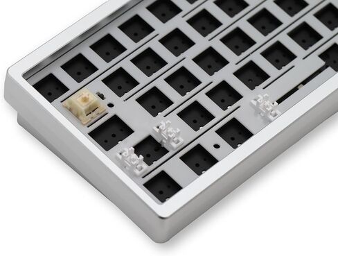 Glacier Weikav Lucky65 V2, 65% Compact Layout Wireless/Wired, Detachable USB-C, Hot Swappable, DIY Keyboard Kit with CNC Aluminum Case and RGB Lighting (Green, Premium Cable) in Kuwait